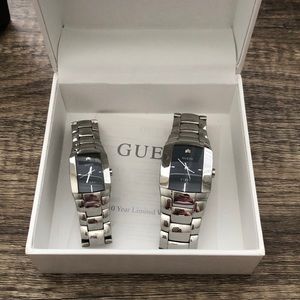 His & Hers Guess Stainless Steel Watches